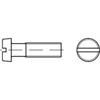 Industrial Quality Supplies ISO 1207 Zylinderschraube mit Schlitz, Edelstahl