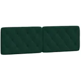 vidaXL Kopfteil-Kissen Dunkelgrün 160 cm Samt
