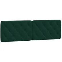 vidaXL Kopfteil-Kissen Dunkelgrün 160 cm Samt