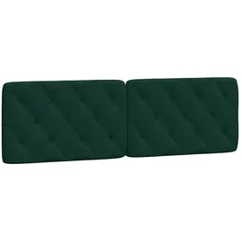 vidaXL Kopfteil-Kissen Dunkelgrün 160 cm Samt