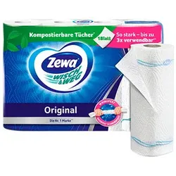 Zewa Küchenrollen WISCH&WEG Original 2-lagig, 4 Rollen