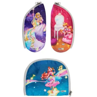 ergobag Zip-Tasche Schulranzen-Zubehör Zippies Set 3-teilig Princess mehrfarbig - Bunt