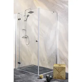 SANOTECHNIK "Sanoflex »Young«, grau (chromfarben), B:105cm H:195cm, Duschwände, Glas