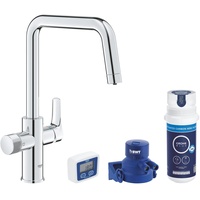 Grohe Blue Pure Start Starter Set mit Mini Aktivkohlefilter (U-Auslauf, 150° schwenkbar, 30596000