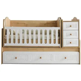 JV Möbel Stilvoll Kinderbett von Helles Holz luxuriös Bettrahmen Perfekte neu