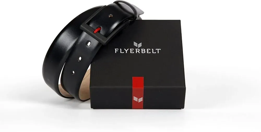Flyerbelt Security Metallfreier Gürtel 90 cm -Mit dem roten Dorn