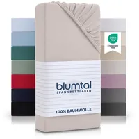 Blumtal Blumtal® Basics Spannbettlaken Topper 140x200cm Jersey - Bettlaken