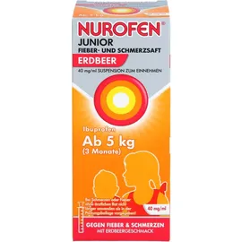 Nurofen Junior Fieber- und Schmerzsaft Erdbeer 40 mg/ml 150 ml