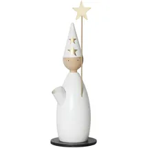 Star Trading Star Trading, LED Kerzen, Kerzenleuchter Lucia Classic, Sternenjunge, Holz, Weiß