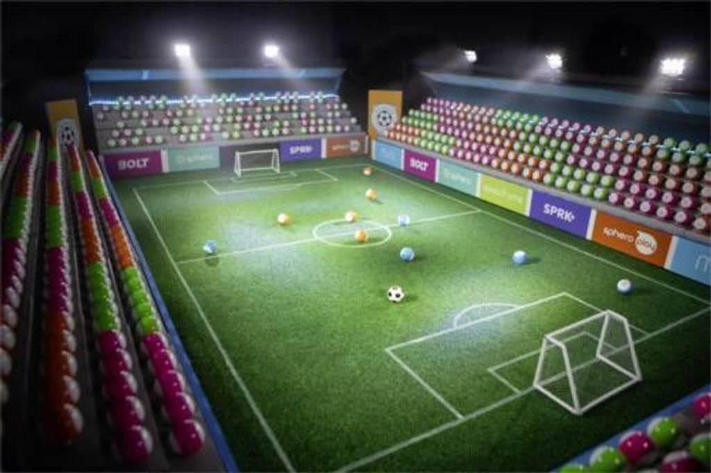 Sphero Mini-Fußball | Fußball App-fähiger Roboter M001SRW Weiß/ Schwarz