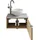 Saphir Waschtisch Serie 6915 Waschschale mit Unterschrank für Gästebad, Gäste WC (3-St., Keramik-Aufsatzbecken, Waschtischplatte, Waschtischunterschrank), 51 cm breit, 1 Tür, Waschtischplatte, kleine Bäder, ohne Armatur braun|grau