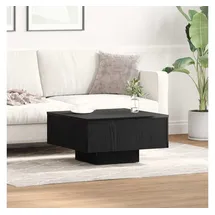 vidaXL Couchtisch Schwarz Eiche 60 x 60 x 31,5 cm
