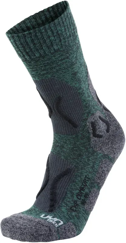 UYN Explorer Comfort Trekkingsocken aus Natex Herren green melange/black 45-47