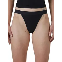 SKINY Damen Tanga 2er Pack Cotton Rib black 40 - 40