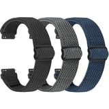 TumpCez Elastische Uhrenarmbänder,16mm 18mm 19mm 20mm 22mm Schnellverschluss Nylon Armband Verstellbare Aatmungsaktive Sportbänder Ersatzarmband für Herren Damen