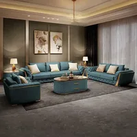 Leder Designer Sofa Couch Polster Garnitur 6tlg. Set Garnituren Couchtisch Tisch