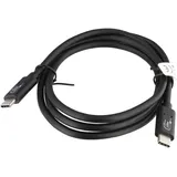 Heitech USB-C auf USB-C 1 m Schwarz