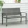 Outsunny Gartenbank 122 x 60 x 85 cm Grau