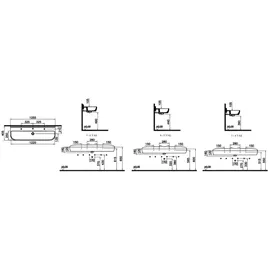 Vitra Sento Kids Waschtisch 125 x 40 cm (7353B003-1742)