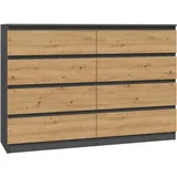 Topeshop M8 140| ANT/ART KPL Kommode