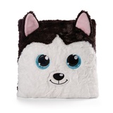 NICI GLUBSCHIS Husky Barkley 30x30cm figürlich - Flauschiges Kuscheltierkissen für Jungen, Mädchen, Babys und Kuscheltierliebhaber – ideal für Zuhause, Kindergarten oder unterwegs