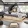 Homestyle4u Stauraumbett 100 x 200 cm Braun