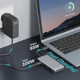 Digitus Docking USB-C->HDMI,USB3.2,RJ45,SD,MicroSD,PD silber (DA-70916)
