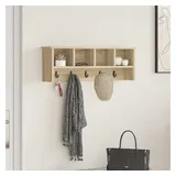vidaXL Garderobenständer 75 x 16 x 26 cm Sonoma-Eiche