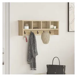 vidaXL Garderobenständer 75 x 16 x 26 cm Sonoma-Eiche