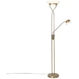 Stehlampe Bronze Inkl. Led Und Dimmer Mit Leselampe - Empoli