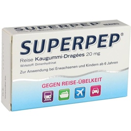 Hermes Arzneimittel Superpep Reise Kaugummi Dragees 20mg