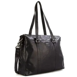 Spikes & Sparrow Shopper Leder Black