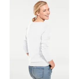 Heine Feinstrickjacke Weiß 48