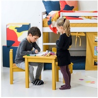Hoppekids Kindersitzgruppe »MADS Kindersitzgruppe«, (Set, 2 tlg., 1 Tisch, 1 Stuhl), gelb