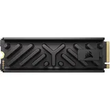 Corsair MP700 Elite 2TB PCIe 5.0 x4 NVMe M.2 SSD – Aluminium-Kühlkörper – Bis zu 10,000MB/sec – Hohe Dichte 3D TLC NAND – M.2 2280 – Kompatibel mit DirectStorage – Schwarz