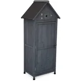 sweeek Gartenschrank aus Tanne, 4 Stauräume