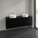 Villeroy & Boch Waschtischunterschrank 4 Auszüge 160 x 54,8 x 50 cm Schwarz
