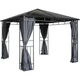 GRASEKAMP Hardtop Pavillon Limone 3x3m