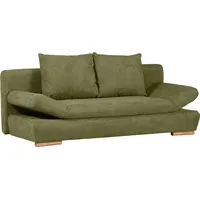 Schlafsofa GUTMANN FACTORY, grün, B:200cm H:75cm T:92cm, 100% Polyester, Sofas