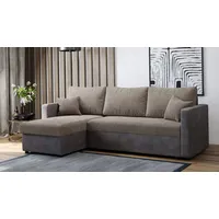 Konstanta Möbelhaus Schlafsofa ER-1 Boxspringsofa mit Bettfunktion 223x140, Pocket-Spring beige