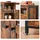 VASAGLE LSC099B01 100 x 75 x 35 cm vintagebraun/schwarz