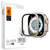 SPIGEN Glas.tR Slim Pro Tempered Glass tR 1 Pack, titanium - Apple Watch Ultra 49 mm – Beige
