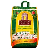 INDIA GATE Sella Basmati Rice, parboiled (aus Indien, feines Langkorn) aromatisch, Vorratspackung - 1er Pack (1 x 5 kg)