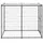 vidaXL Outdoor-hundezwinger Stahl mit Dach