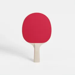 Tischtennisschläger robust - PPR 100 Einheitsfarbe Gerade