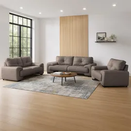 beautysofa RELAXSESSEL Omega aus Kunstleder, Hellbraun