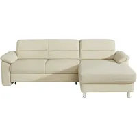 sit&more Ecksofa Ascara L-Form, inklusive Boxspring/Federkern-Polsterung, wahlweise mit Bettfunktion beige