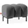 konsimo® Sitzhocker Veloursstoff 60 x 50 x 50 cm Dunkelgrau