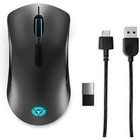 Lenovo Legion M600 Wireless Gaming Mouse, Black/Iron Grey, USB/Bluetooth (GY50X79385)