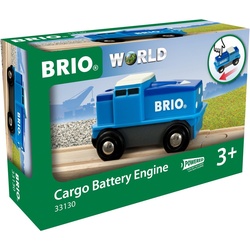 BRIO® Spielzeug-Lokomotive BRIO® WORLD, Blaue Batterie-Frachtlok, FSC® - schützt Wald - weltweit blau|weiß